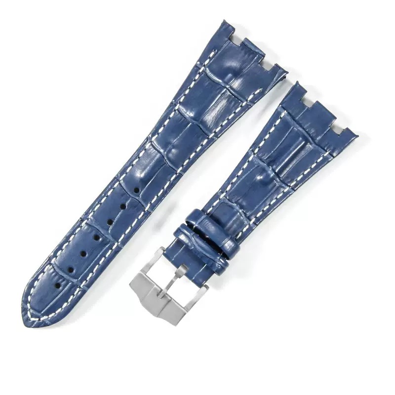 Puntada blanca azul + hebilla