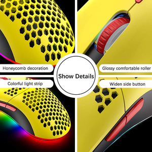 USB-Gaming-Maus GX73 RGB Programmier bar Optisch einstellbare DPI 7200dpi Oem Wired Computer Mouse - Product Image 6