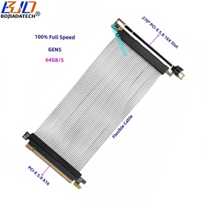 270 độ PCI-E 5.0 16X khe cắm để X16 Gen5 Card đồ họa GPU Riser cáp mở rộng 0.2m 0.3M 0.4m 0.5M 0.6m cho A100 l40s H100 - Product Image 2