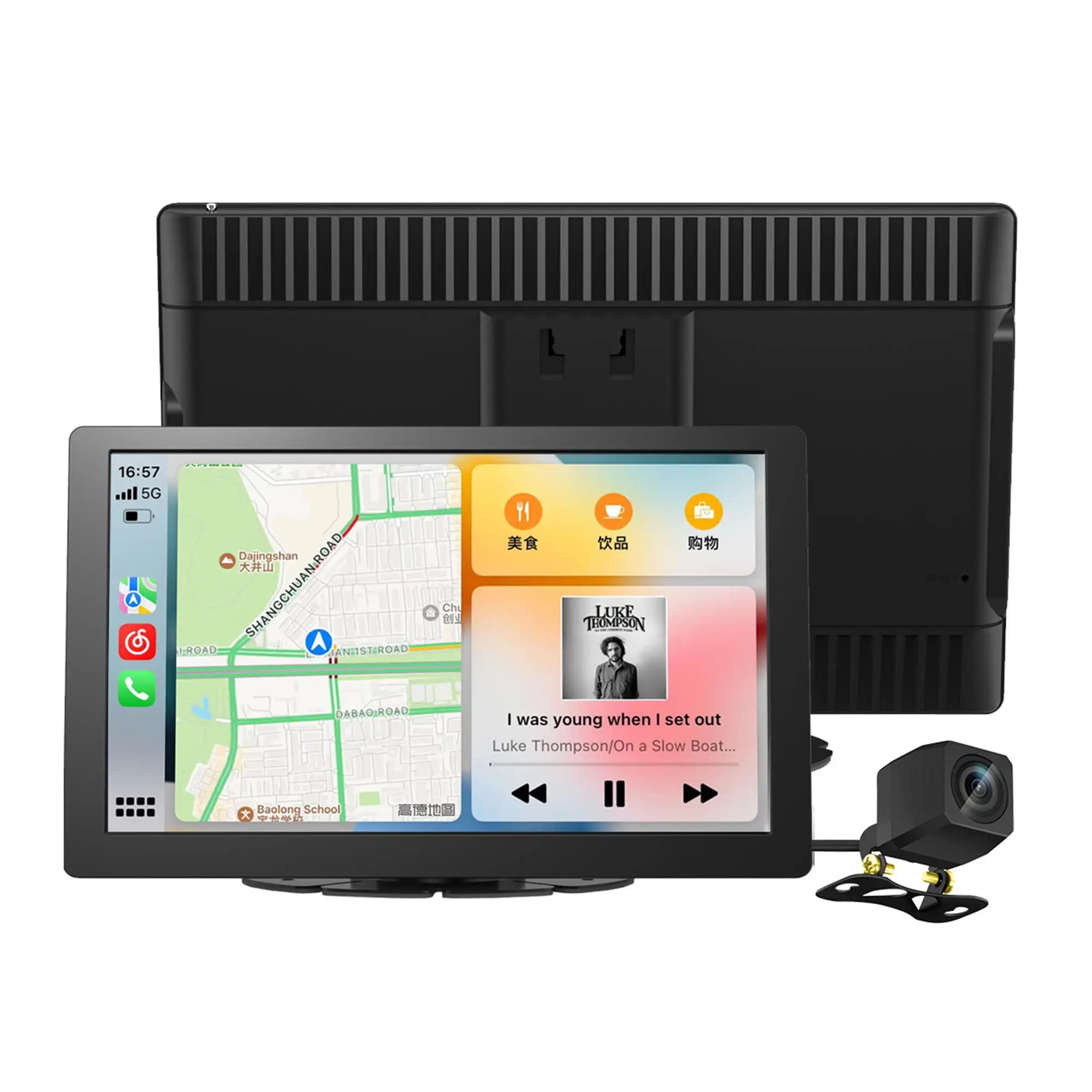Reproductor de radio de coche 9 pulgadas Universal inalámbrico Carplay Video Auto Car Play Android Auto Dual BT sistema de audio estéreo