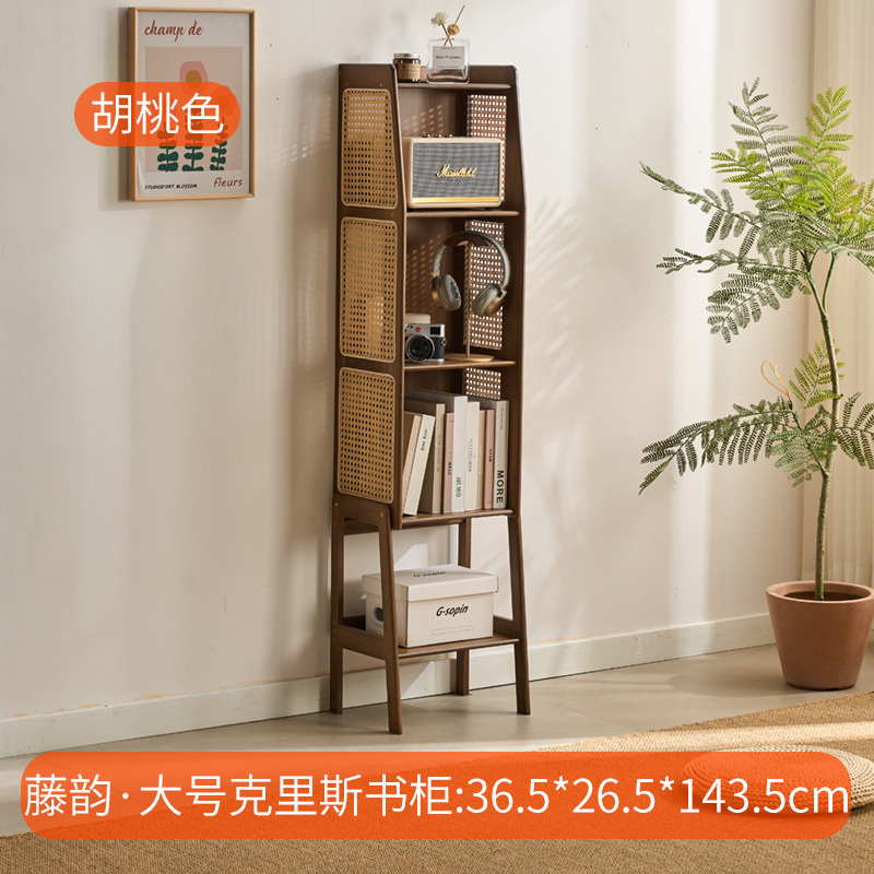 Large Walnut Pink Vineyard Style Chris Bookshelf