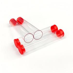 Profesyonel şeffaf sert tüp temizle özel boyut hediye ambalaj için fiş ile yüksek kalite şeffaf plastik silindir tüp - Product Image 3