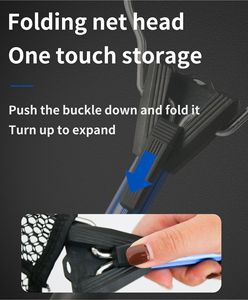 Selco折りたたみ式ヘッドラバーネットEVAハンドル長距離漁網用マルチフィラメンランディング - Product Image 3