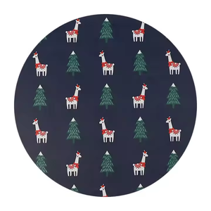 定制印刷Xmas Pu餐垫4个餐垫防水厨房餐垫Estampado De Navidad圣诞餐垫 - Product Image 3
