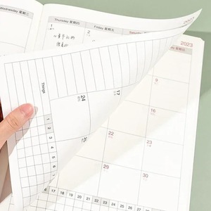 2024 calendario Planner <span class=keywords><strong>Notebook</strong></span> <span class=keywords><strong>Notepad</strong></span> obiettivo annuale settimanale abitudine Tracker Kawaii Agenda Agenda organizzatori
