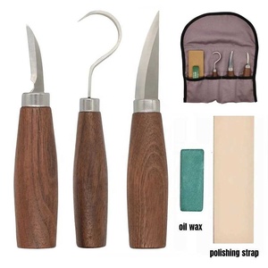 5 adet ahşap oyma araçları bıçak seti kanca Whittling detay bıçak kalemtıraş yuvarlak el aracı setleri soyma heykel oyma kesici - Product Image 2