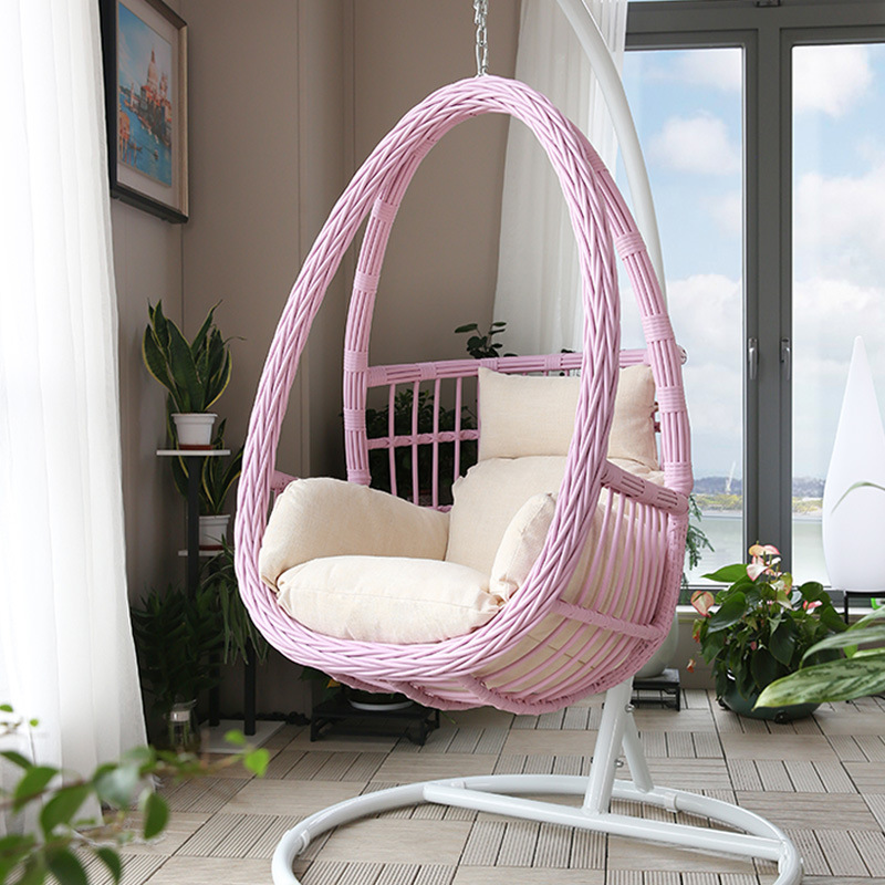 Single basket basket-pink white bracket