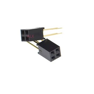 4 PIN doppia fila dritta perno femmina intestazione 2.54MM PITCH PIN lungo 11MM connettore presa 2x2 4 pin 2*2 per arduino PCB
