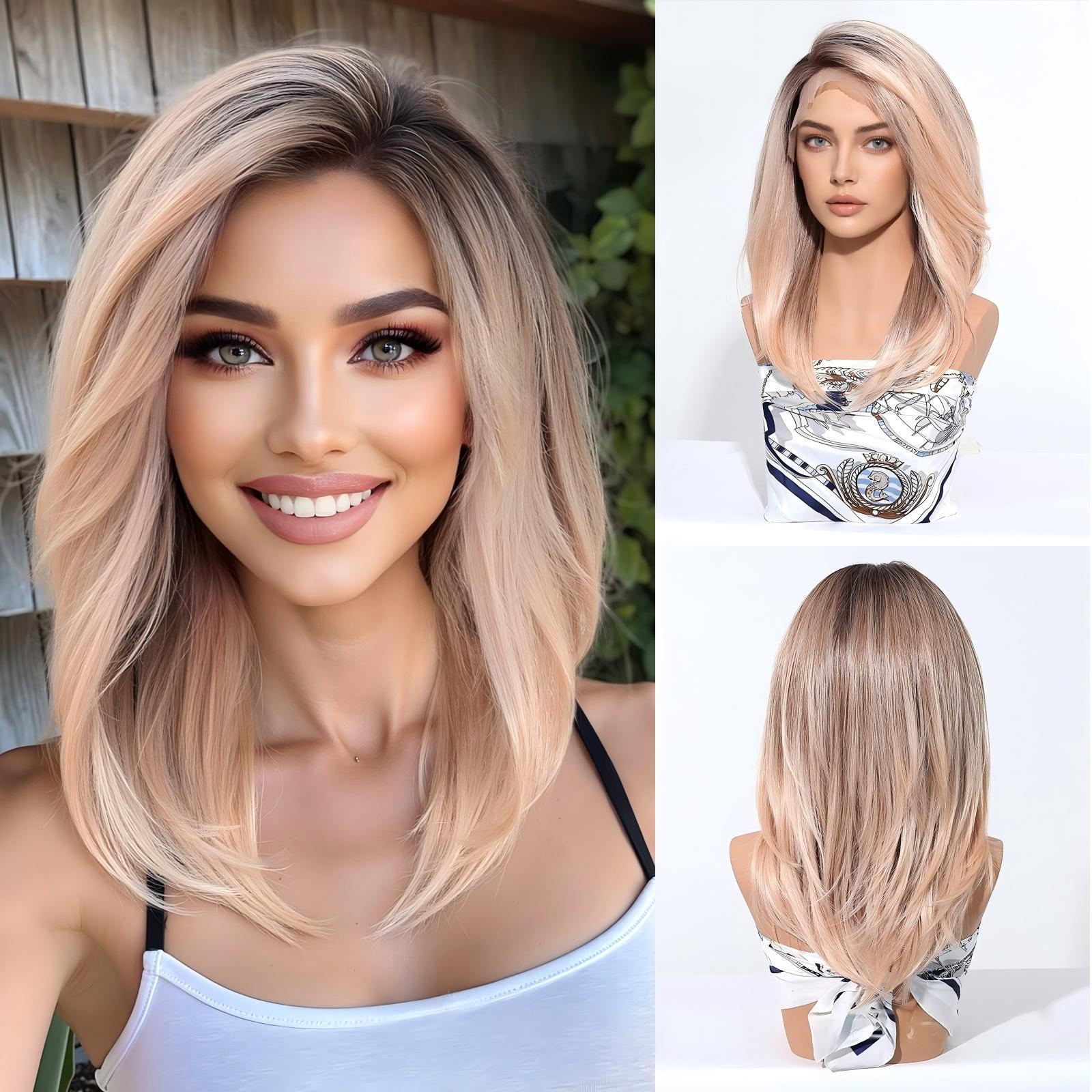 Ombre Nude Pink-16inch