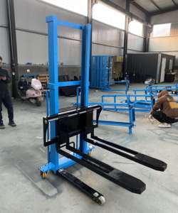 Best Quality Promotional Stacker 3000kg Stacker Small <strong>Loading</strong> <strong>and</strong> <strong>Unloading</strong> Truck Hand Push Forklift <strong>Lift</strong> - Product Image 2