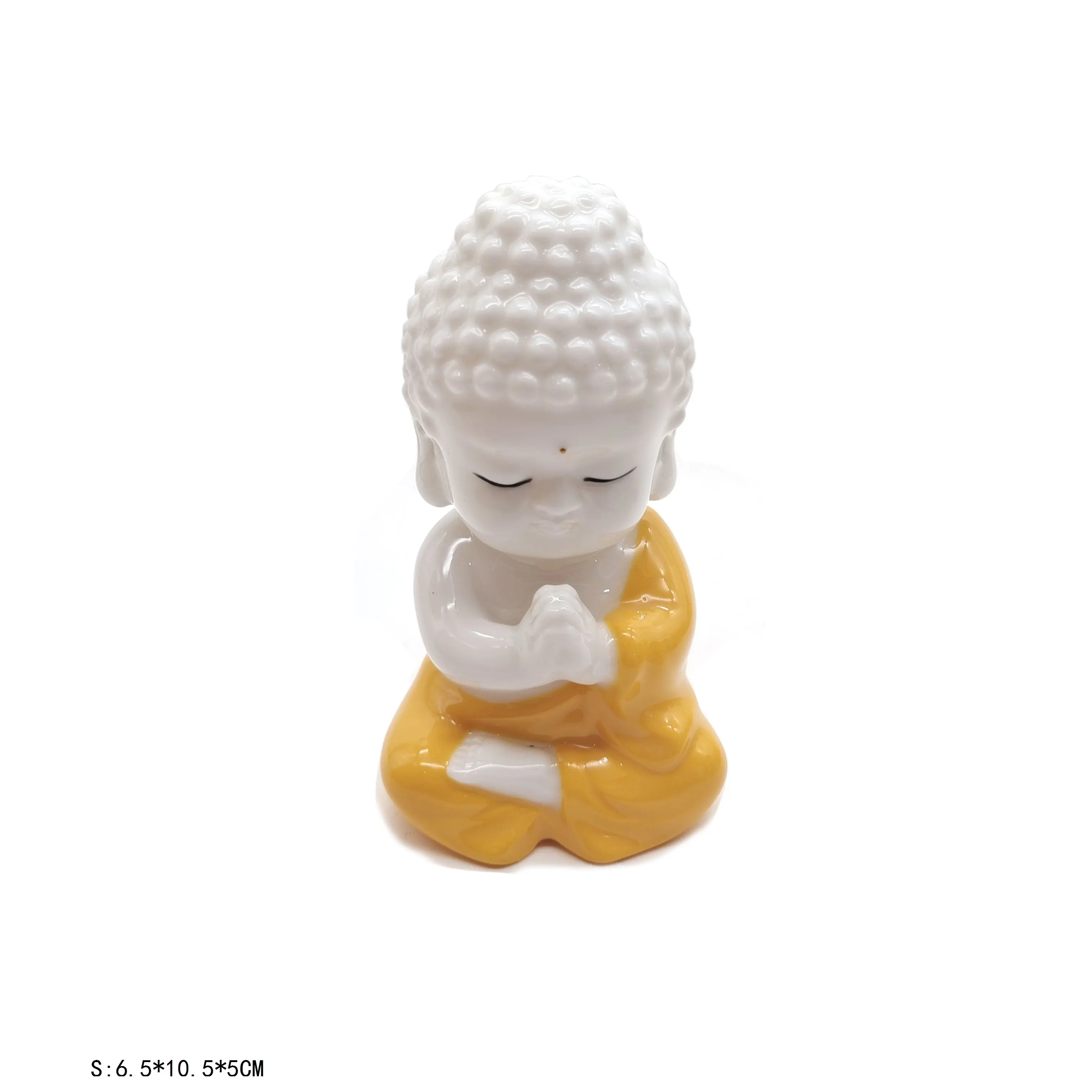 Piccola statuetta di statua di Buddha in ceramica Baby Buddha Home Decor decorazione della scrivania