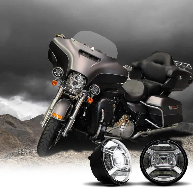 Đèn Sương Mù Led King Kong 4.5 "Chip O-ring 30W Cho Harley Davidson Dyna Đèn Sương Mù Xe Máy 4x4
