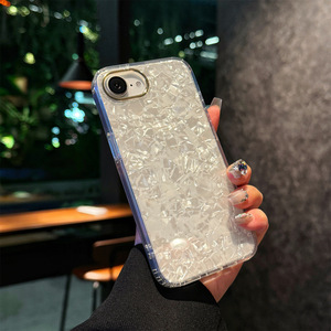高級シェルパターンIMDグラデーションキラキラPC TPU耐衝撃性保護カバー電話ケースiPhone 16e用 - Product Image 5