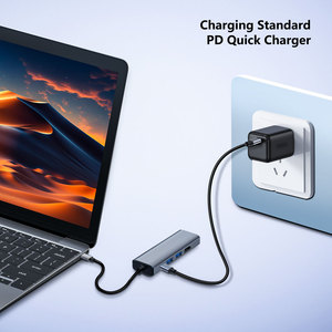 5合1 USB C集线器4K，适用于带OTP保护直流输出的笔记本电脑 - Product Image 6