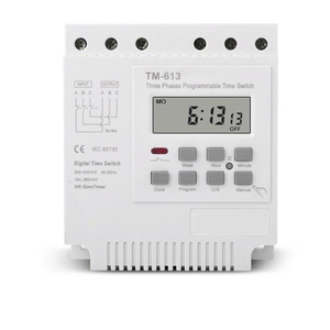 380V 25A三相タイマースイッチ電子タイマーリレー、1日/週16回オン/オフ - Product Image 2
