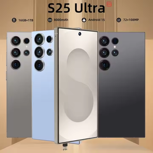 การกำหนดค่าสูง OCTA Core 4K 108MP ซิมคู่ Android14 100W โรงงาน2025 16G + 1TB สำหรับสมาร์ทโฟน5G S25Ultra ฟรี - Product Image 5
