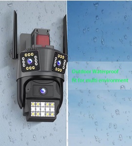 Dakang 8mp Ip Network <strong>Camera</strong> Outdoor Ptz Three Lens Cctv <strong>Camera</strong> Auto Tracking <strong>Camera</strong> - Product Image 3