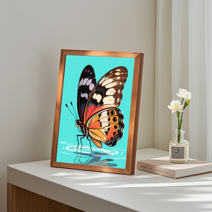 Bellflower bướm DIY sơn kim cương in vòng khoan thân thiện với môi 5D tường trang trí - Product Image 1