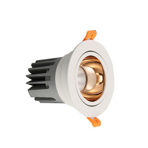 新设计不同反射器防眩光 10W圆形天花板嵌入式Cob Led筒灯 - Product Image 1