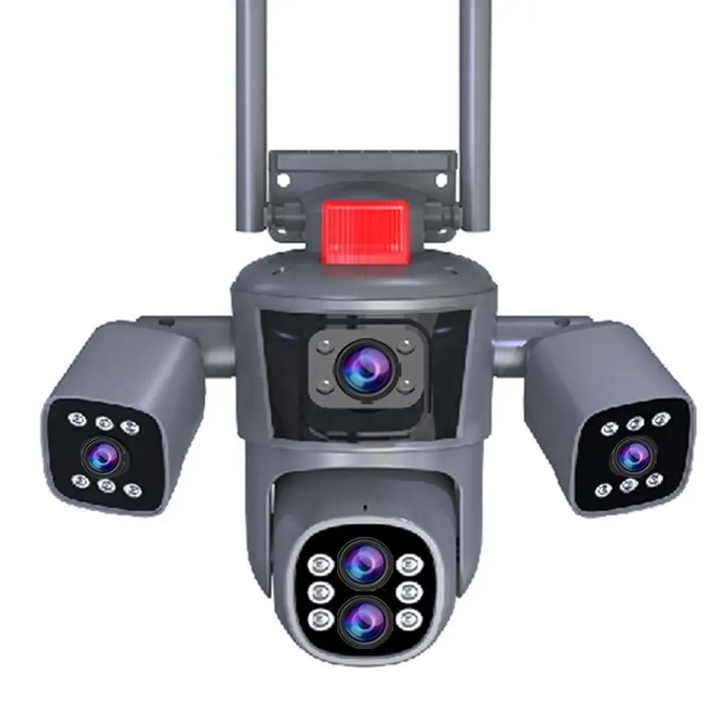 2024 IPC360 nhà 16MP năm ống kính bốn màn hình 10x Zoom không dây Wifi máy ảnh DIY Home an ninh wifi Panorama CCTV IP máy ảnh 8K