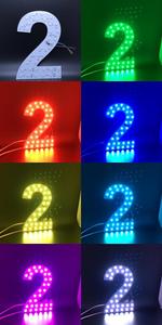 โมดูลLED RGB CapitalตัวอักษรSMD 5050 RGBโมดูลDC12V IP44 RGBตัวเลขรูปLedป้ายตัวอักษร - Product Image 6