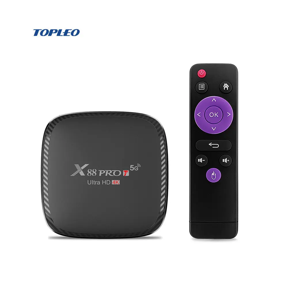 Venta al por mayor 4k smart iptv soporte suscripción canal receptor set de top box android