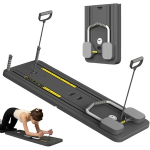 Foldable Pilates Reformer Board <strong>AB</strong> <strong>Exercise</strong> Training Mulit- Machine Pilates Board Roller <strong>Total</strong> Core Fitness Equipment
