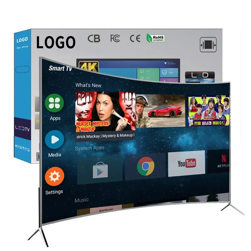 Tv Điện Tử Giá Rẻ Tv 55 65Inch Smart TFast Giao Hàng Chất Lượng Cao Màn Hình Led Tv 32 43 Inch Khung Led Không Khung