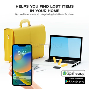 Smart Key Locator Replaceable Battery Compatible Works with <strong>Apple</strong> Find My and Google Devices - Product Image 6