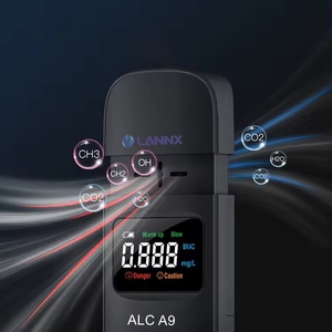 LANNX ALC A9 personalizado al por mayor aliento Alcohol Tester Sensor detectores de Alcohol pantalla sin contacto Color portátil Alcohol Anzlyzer - Product Image 1