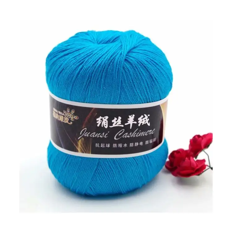Cashmere Yarn Blended Hot Selling Multi Colors Super Soft Cashmere Blended Yarn For Hand Knitting And Crocheting