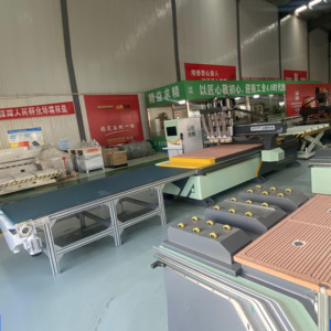 Línea de producción de muebles de precio CE, enrutador CNC, máquina de fabricación de armarios CNC de anidamiento de carga y descarga automática - Product Image 3