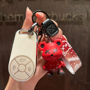 Euler iyi kedi GT özel High-End araba anahtarı seti yıldırım bale kedi bayanlar koruma toka ile kapak - Product Image 5