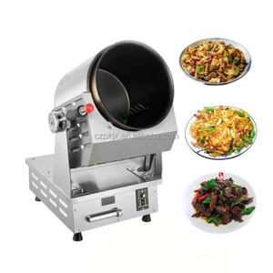 260毫米电动/燃气加热搅拌锅锅无不粘转鼓烹饪机搅拌锅机 - Product Image 4