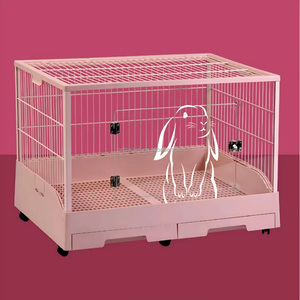 引き出し式スプレー防止ウサギチンチラフェレット小型動物ケージ - Product Image 2