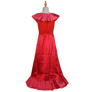 Grand dans parti kolsuz kırmızı balo Elena prenses elbiseler kızlar Elena gece elbisesi kostüm - Product Image 3