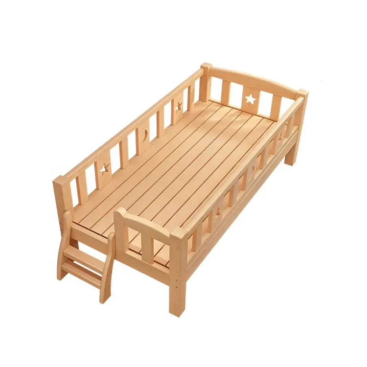 2022 novo design personalizado barato moderno natural cama de cama de madeira berço para bebê