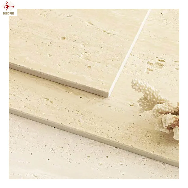 60*60 80*80 600*1200MM Bianco grigio beige travertino porcellanato piastrelle per parete grande travertino lastra