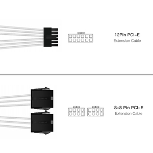 <strong>Basic</strong> 12Pin PCIe Extension Graphics Card Sleeved Cable 3090 ATX PSU Power Supply All PCs GPU Video Card Cord <strong>Computer</strong> - Product Image 6