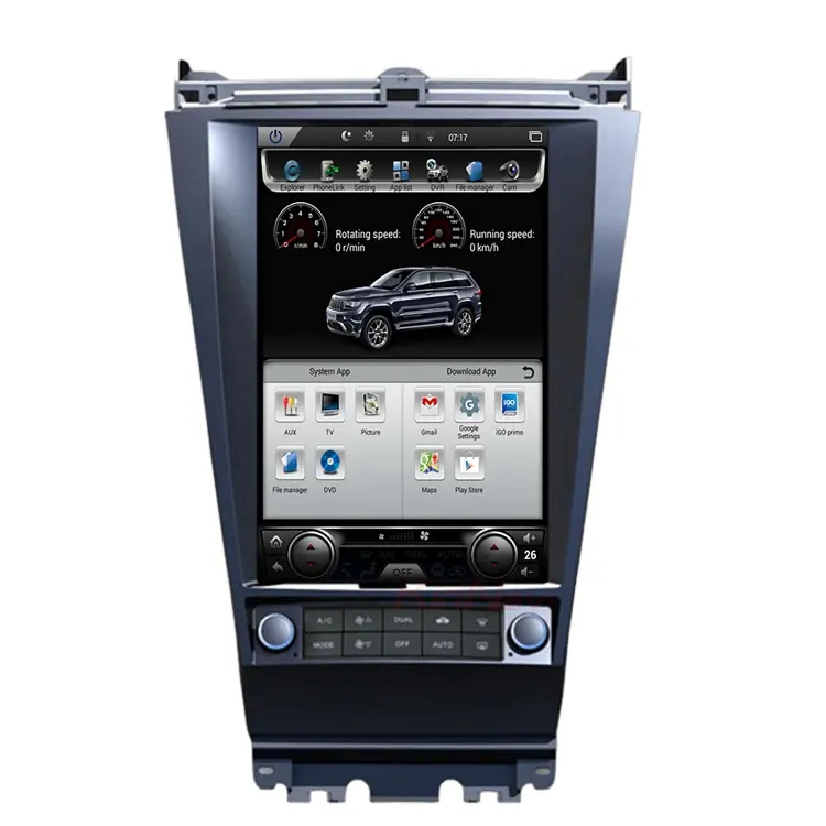 KiriNavi ऊर्ध्वाधर स्क्रीन टेस्ला शैली एंड्रॉयड 10.0 10.4 "कार स्टीरियो के लिए होंडा एकॉर्ड 7 डीवीडी जीपीएस 4G 4K वीडियो