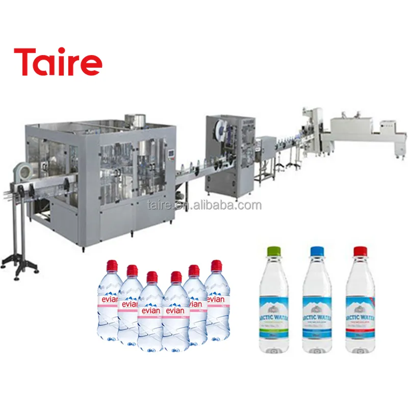 Taire-maquinaria de llenado de botellas de agua potable, totalmente automática, línea de producción de planta de embotellado, precio de fábrica