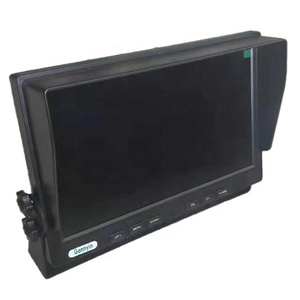 Cvbs-Monitor de marcha atrás para coche, pantalla LCD de alta resolución de 10,1 pulgadas, TV, 2 canales, 4 pines, entrada de señal de vídeo con soporte en U, 12V-24V - Product Image 2