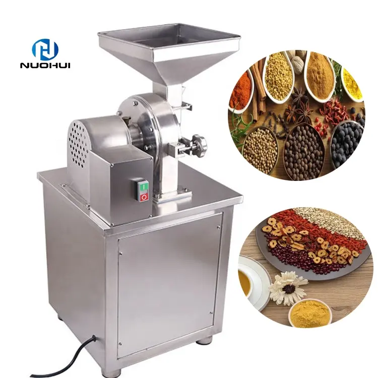 Industriële Elektrische Kurkuma Fijne Rijstschil Koffiebonenpeper Suiker Chili Cacao Droog Voedselpoeder Machine