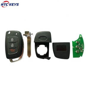 HTC tuşları 2 + 1 düğme çevirme uzaktan kumanda 433mhz için 4D60 80bit çip ile h-yundai araba anahtarı - Product Image 6