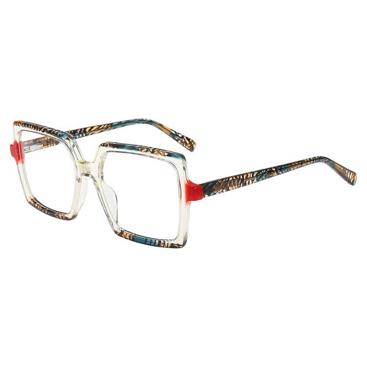 Veetus 2025 lunettes optiques carrées en acétate couleur bloquant multicolore unisexe décoration protection des yeux montures de lunettes