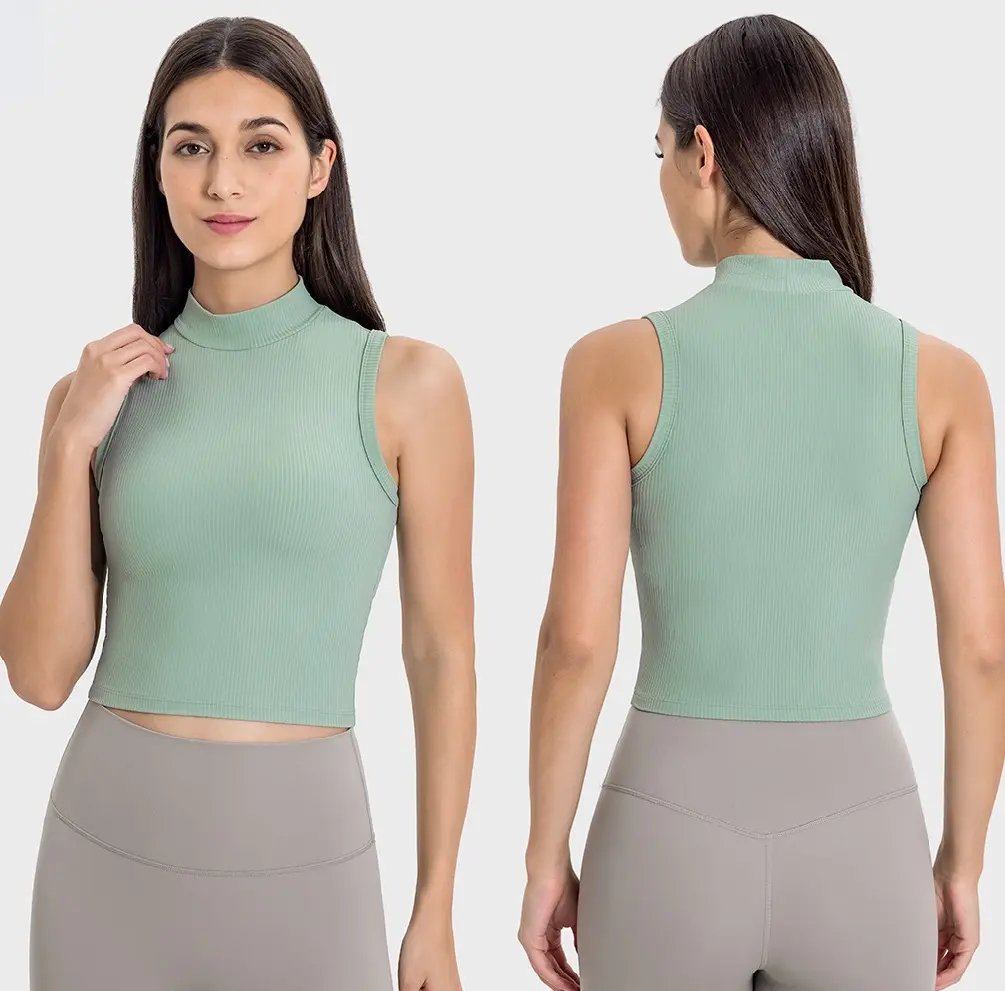 Nuovo stile semplice e sottile e traspirante compressione atletica rapida e asciutta da palestra magliette da Yoga a maniche corte magliette da allenamento da donna