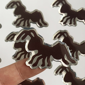 Custom OEM Design Brand Name Dome Stickers Epoxy Resin 3d Logo Pvc Clear Holograpgic Epoxy Dome Sticker For <strong>Promotion</strong> Use - Product Image 4