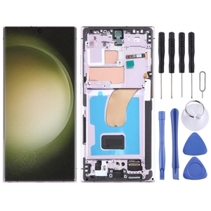 三星银河S23超SM-S918B原装液晶显示屏数字化仪全组件带框架手机液晶显示器 - Product Image 1