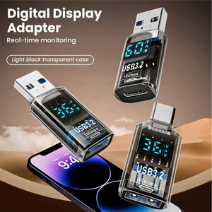 อะแดปเตอร์แสดงผลดิจิตอล3.2 USB โลโก้ OEM ตัวแปลง USB ตัวผู้เป็น USB ตัวเมีย10กิกะบิตชาร์จข้อมูลได้อย่างรวดเร็วสำหรับแล็ปท็อปพีซี - Product Image 3
