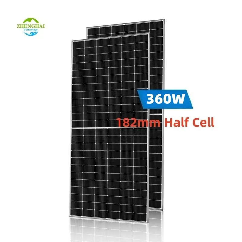 Modulo di pannelli solari a mezza cella da 182mm 360w magazzino di pannelli fotovoltaici Mono promozionali caldi in Stock ad alta efficienza